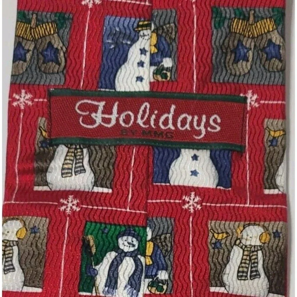 Holidays By MMG Mens Tie Christmas Snowman 57
